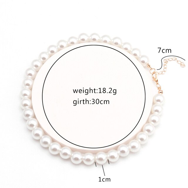 Fresh Style Small Ball Simulated Pearl Necklaces