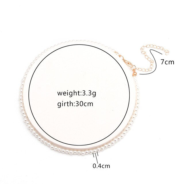 Fresh Style Small Ball Simulated Pearl Necklaces