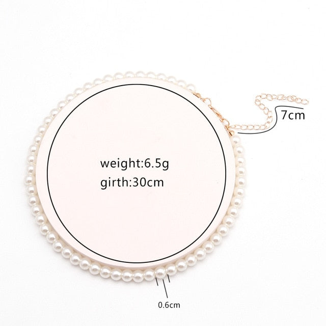 Fresh Style Small Ball Simulated Pearl Necklaces