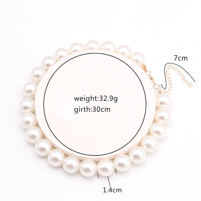 Fresh Style Small Ball Simulated Pearl Necklaces