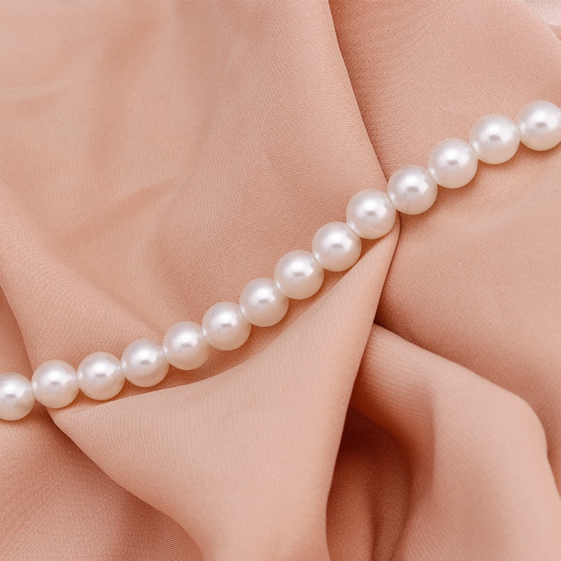 Fresh Style Small Ball Simulated Pearl Necklaces