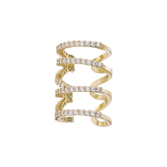 Trendy Pearl Clip on Earrings Earcuffs