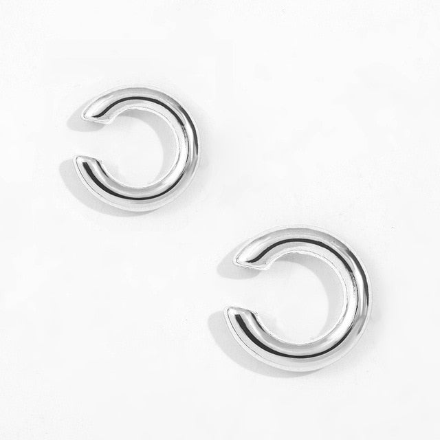 Trendy Pearl Clip on Earrings Earcuffs