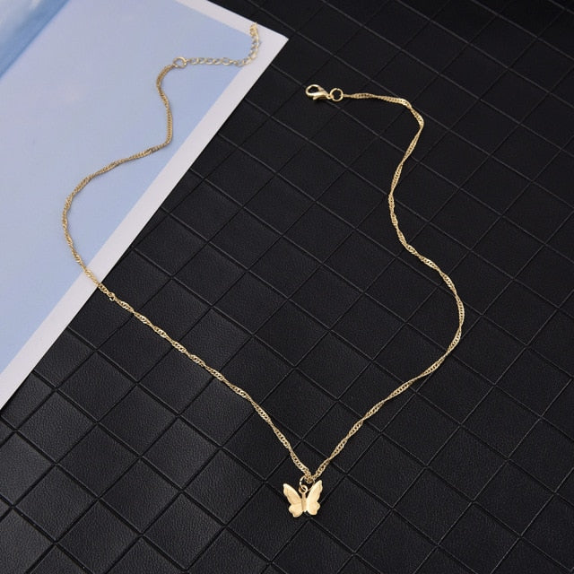 Bohemian Cute Butterfly Choker Necklace