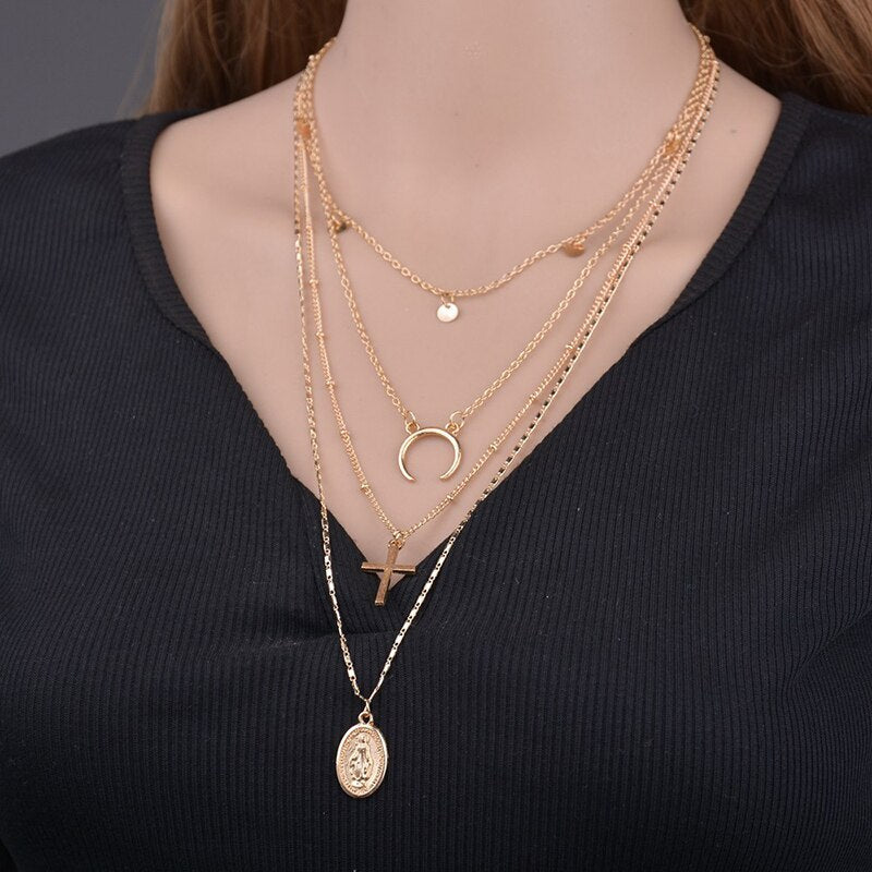 Fashion Multilayer Necklaces Pendants
