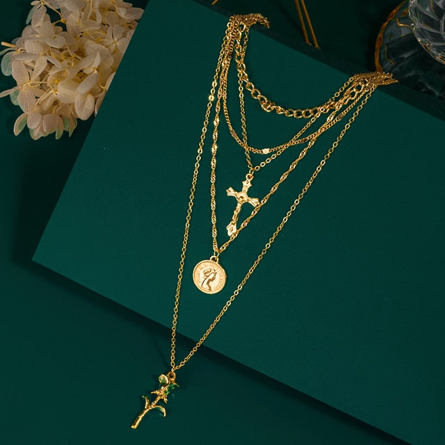Fashion Multilayer Necklaces Pendants