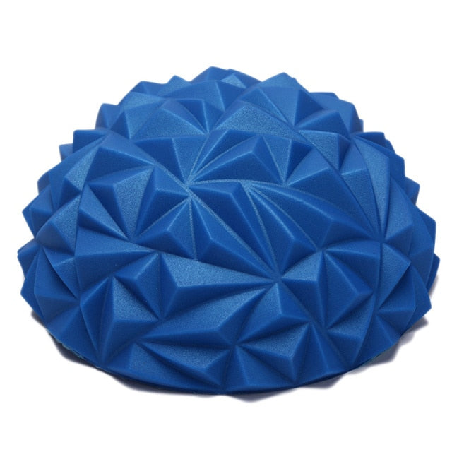 Yoga Half-Ball Water Cube Diamond Pattern Foot Massage Ball