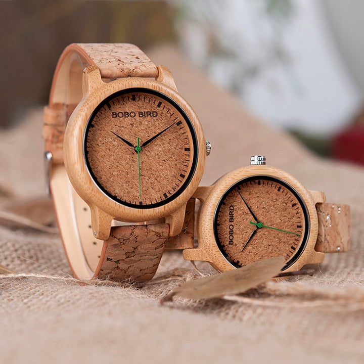 M12 Bamboo Wood Quartz Watch
