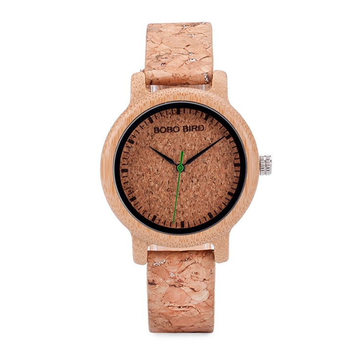 M12 Bamboo Wood Quartz Watch