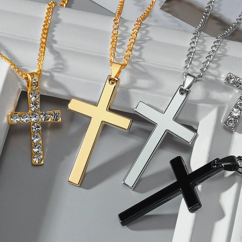Vintage Gothic Pendants Cross Necklace