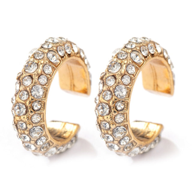 Trendy Pearl Clip on Earrings Earcuffs
