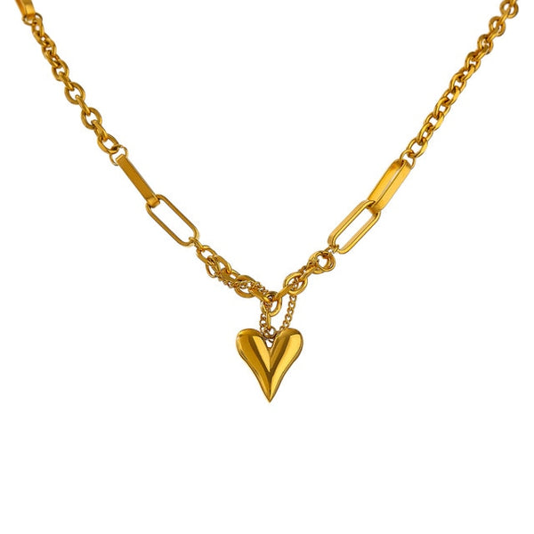 Romantic Heart Pendant Necklace