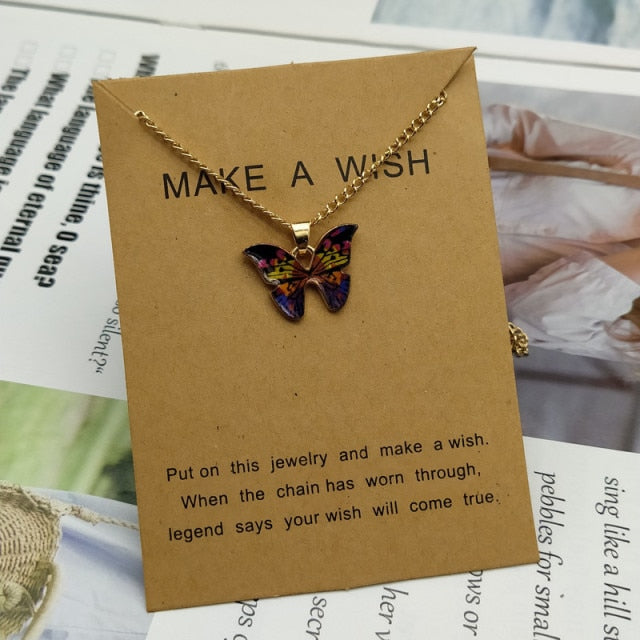 Cute Star Butterfly Choker Necklace
