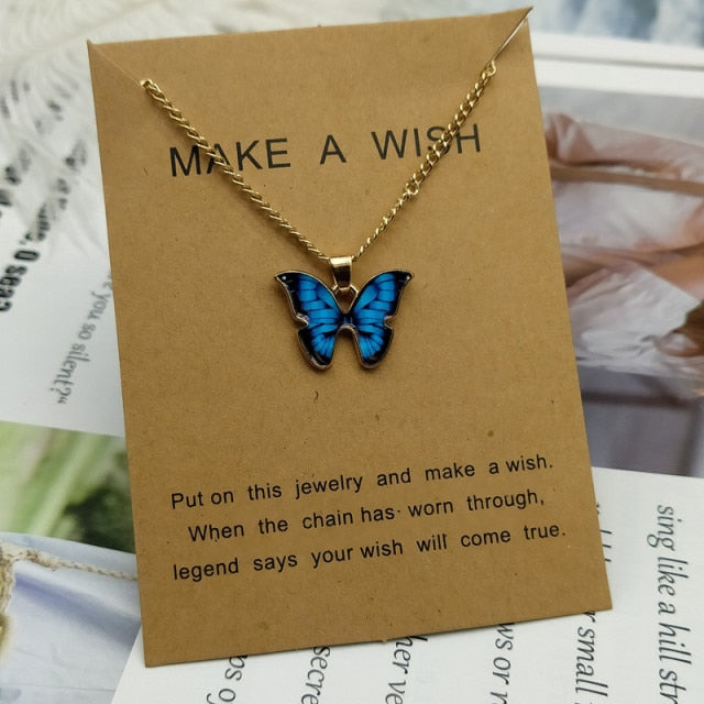 Cute Star Butterfly Choker Necklace