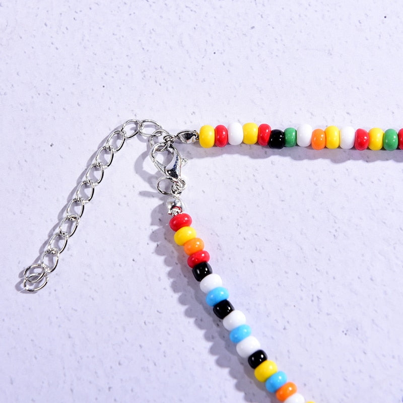 Seed Beads Love Necklace Sets
