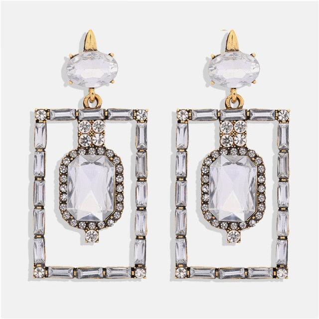New ZA Crystal Drop Earrinigs For Women