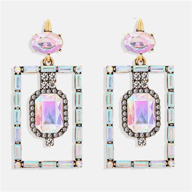 New ZA Crystal Drop Earrinigs For Women
