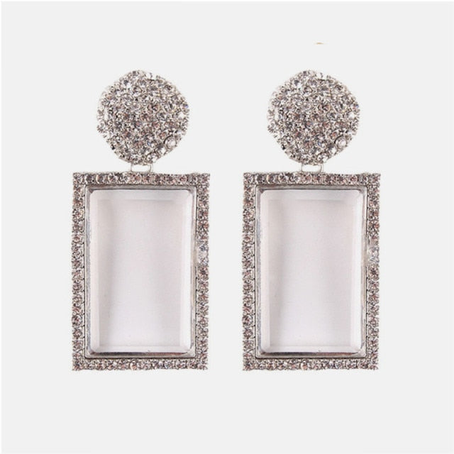 New ZA Crystal Drop Earrinigs For Women