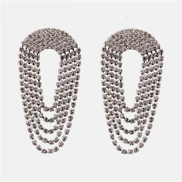 New ZA Crystal Drop Earrinigs For Women