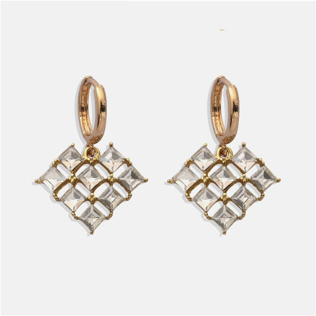 New ZA Crystal Drop Earrinigs For Women