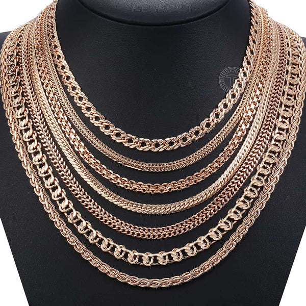 Collar vintage de oro rosa