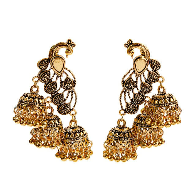 Piercing Indian Jewelry Jhumka Charms Earrings For Women