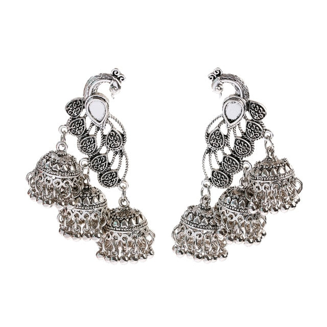 Piercing Indian Jewelry Jhumka Charms Earrings For Women