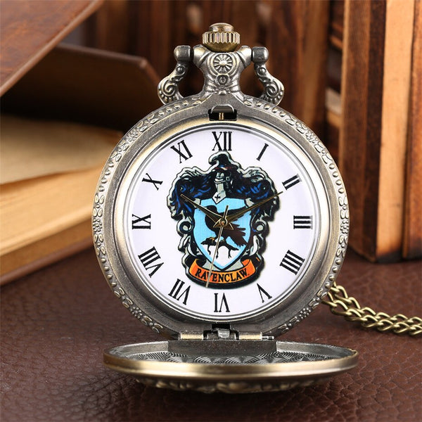 Exquisito reloj de bolsillo de cuarzo de la Escuela Mágica