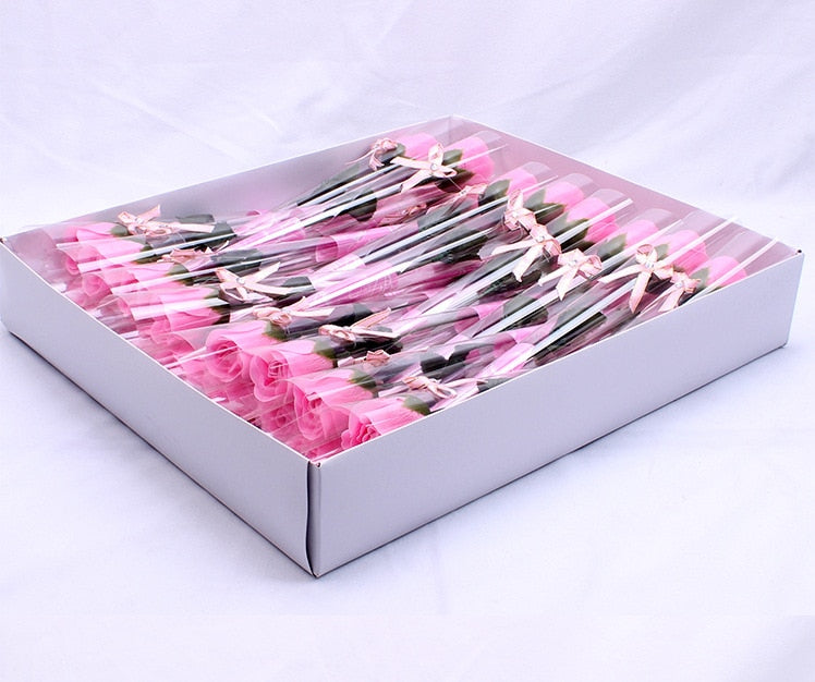 30pcs Soap Rose Valentine Creative Gift Artificial Flower