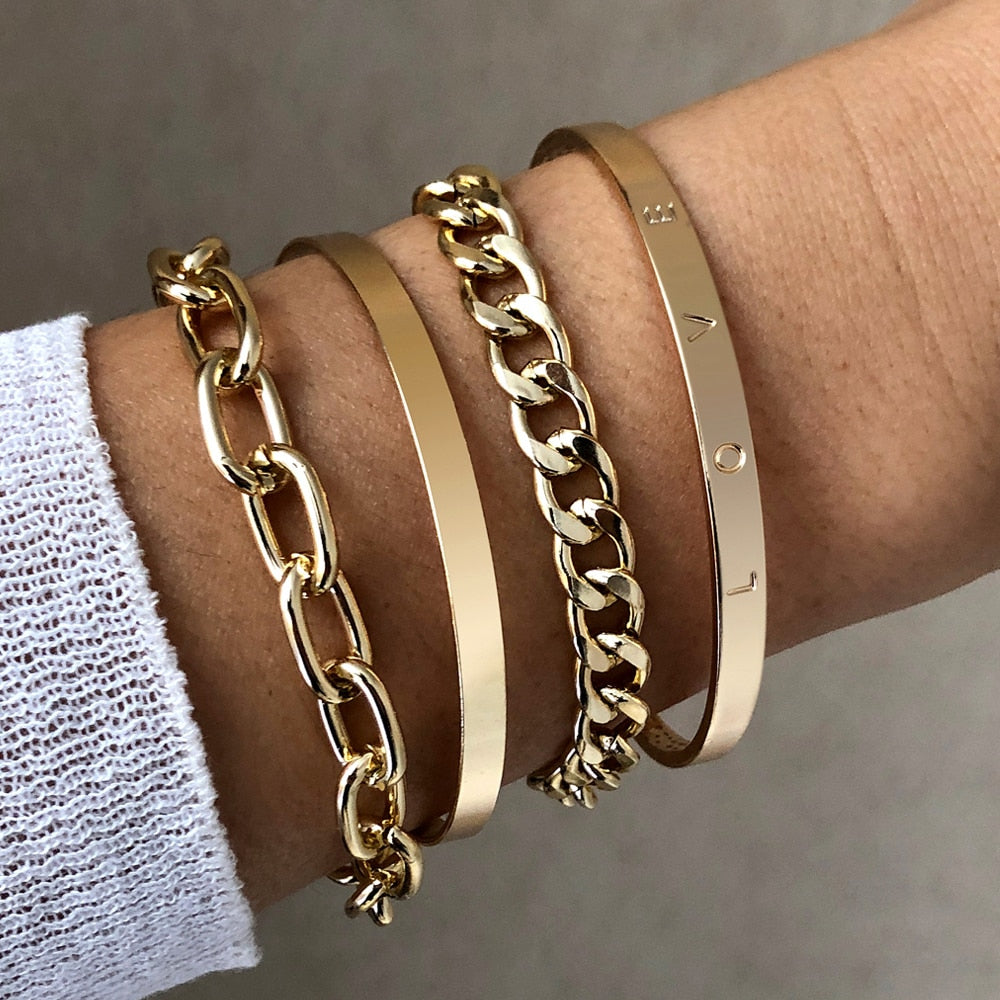 Adjustable Bracelet Bangle for Women Metal Cuff  Bracelet