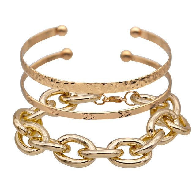 Adjustable Bracelet Bangle for Women Metal Cuff  Bracelet