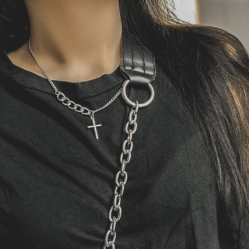 Vintage Gothic Pendants Cross Necklace