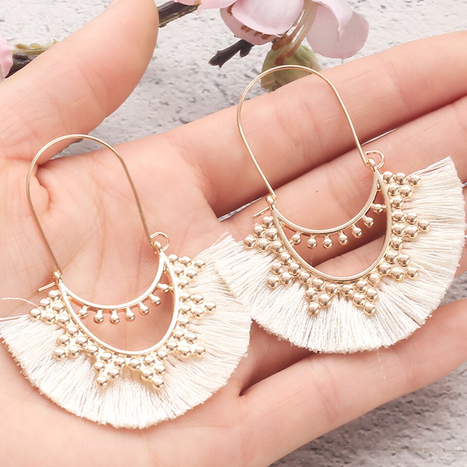 Ethnic Sundry Colors Tassel Earrings for Women
