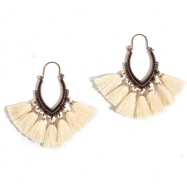 Ethnic Sundry Colors Tassel Earrings for Women