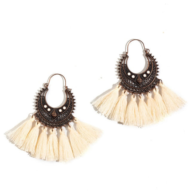 Ethnic Sundry Colors Tassel Earrings for Women