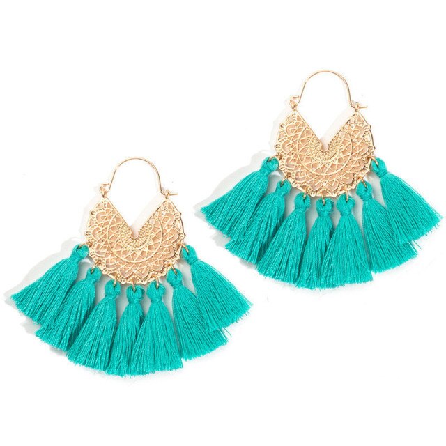 Ethnic Sundry Colors Tassel Earrings for Women