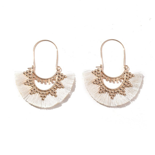 Ethnic Sundry Colors Tassel Earrings for Women