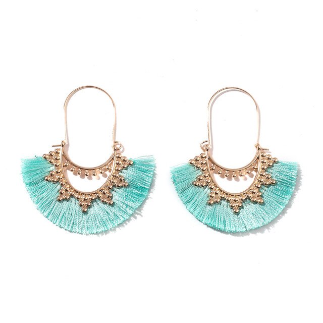 Ethnic Sundry Colors Tassel Earrings for Women