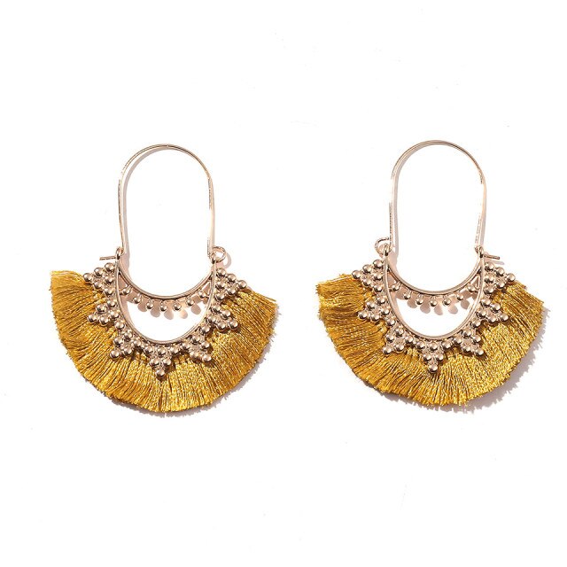 Ethnic Sundry Colors Tassel Earrings for Women