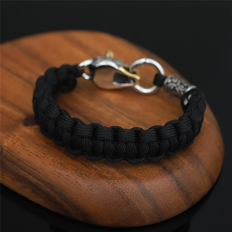 Never Fade Stainless Steel  Celtic Wolf Lanyard Bracelets