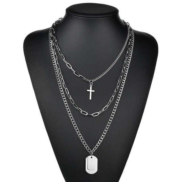 Cute Simple Chain Link Lock Necklace Pendant