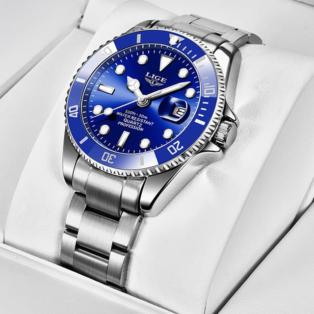 Mens Watches Fashion Business Waterproof Quartz Wrist Watch