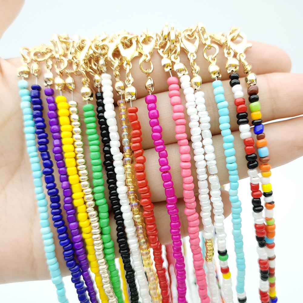 Colorful Bohemian Colorful Beaded Short Collar Necklace