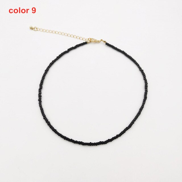 Colorful Bohemian Colorful Beaded Short Collar Necklace