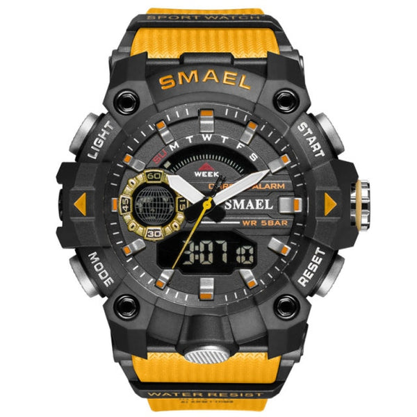 Reloj de pulsera digital de cuarzo militar, deportivo, resistente al agua y a la moda.
