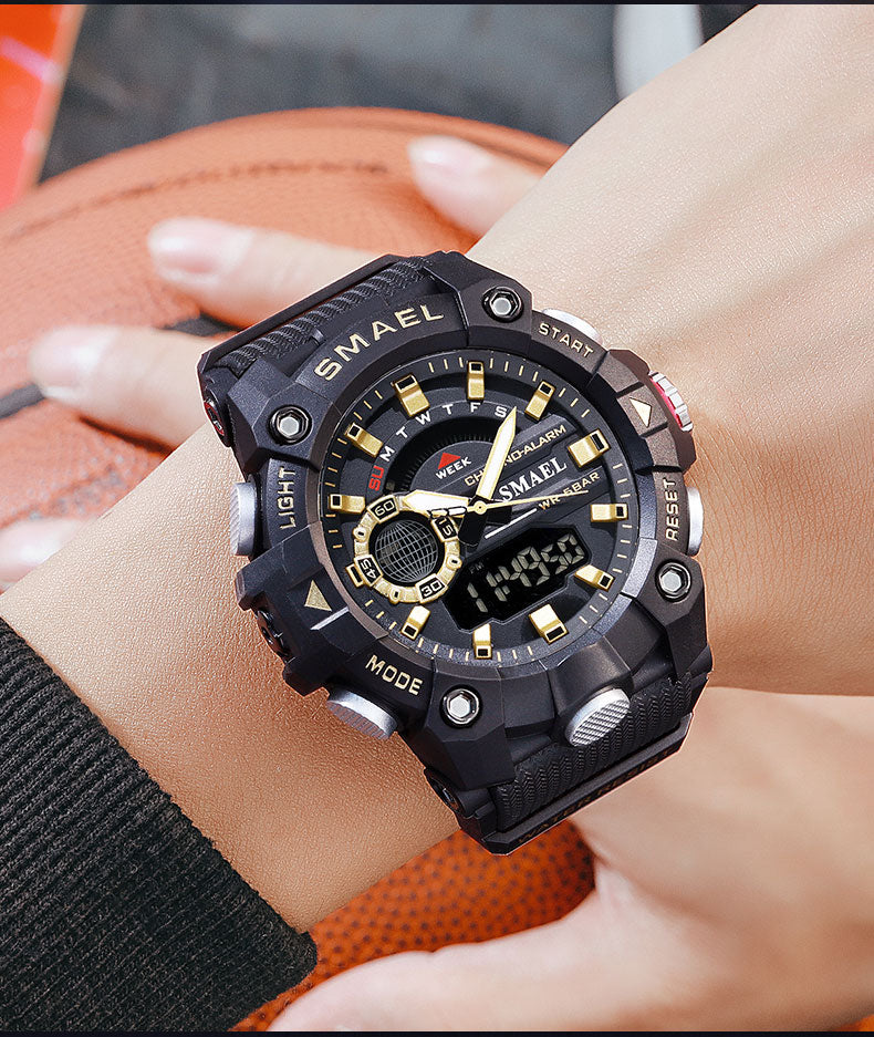 Fashion Sports Waterproof  Military Digital Quartz Wristwatch