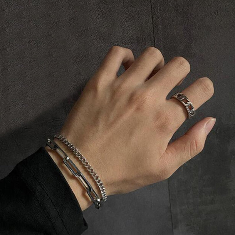 Bohemian Geometric Double Layer Bracelets
