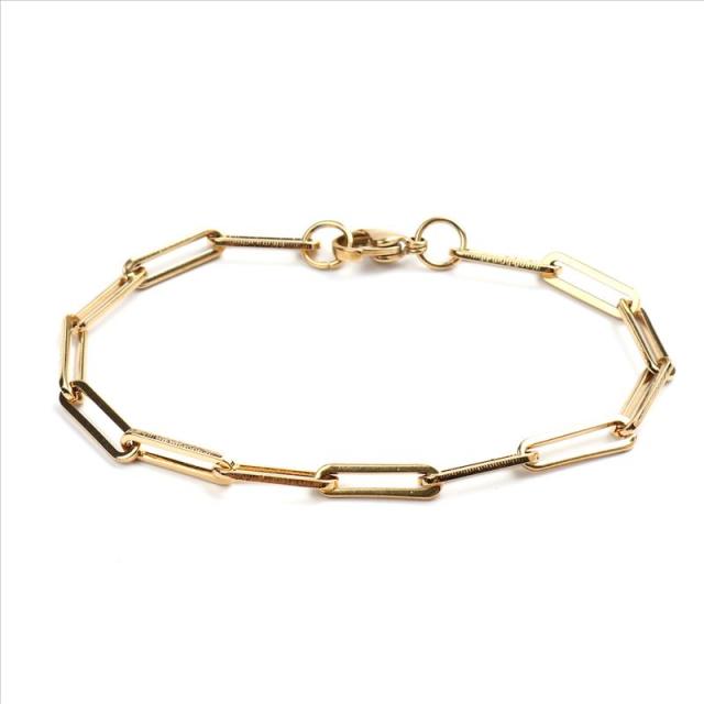 New 304 Stainless Steel Link Cable Chain Bracelets For Women