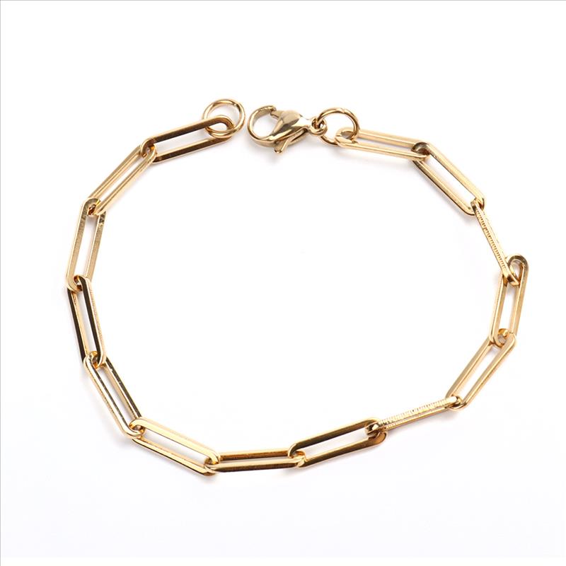 New 304 Stainless Steel Link Cable Chain Bracelets For Women