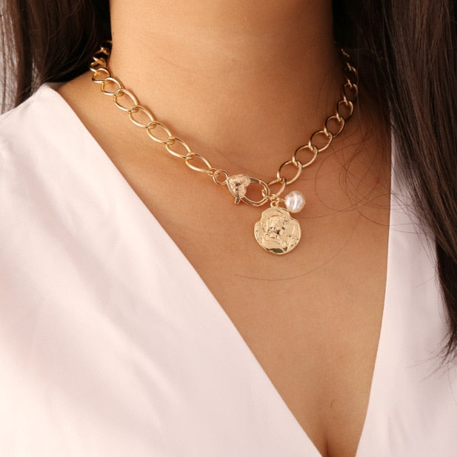 Multi Layered Moon Women Necklace